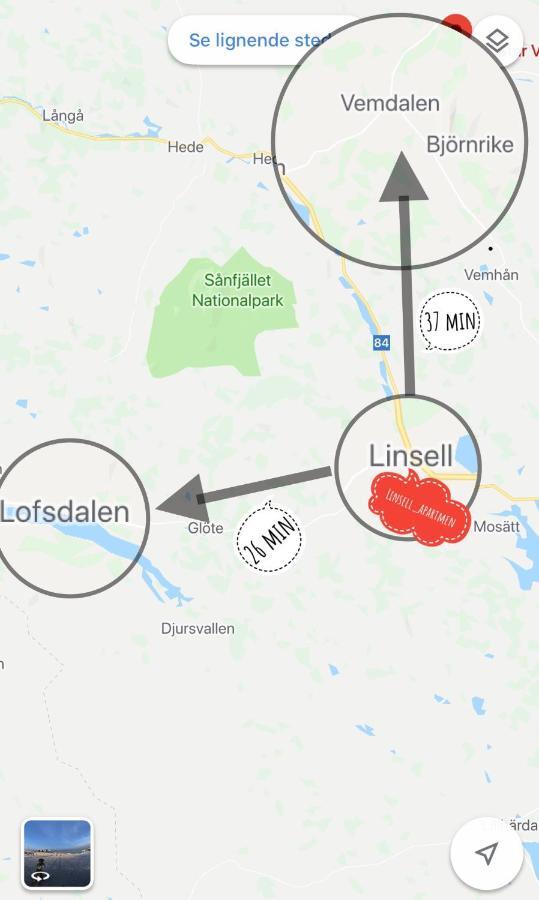 Linsell Leilighet Sveg Eksteriør bilde